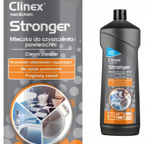 Mleczko do czyszczenia glazury stali urządzeń gastronomicznych CLINEX Stronger 750ML