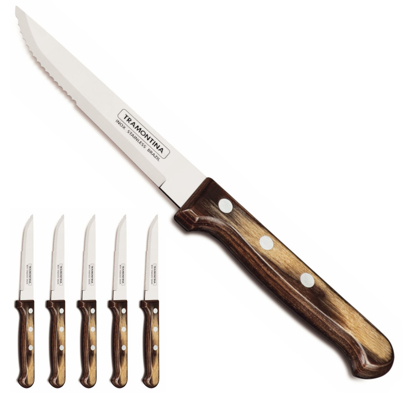 Zestaw noży do steków Churrasco GAUCHO w blistrze 6 szt. dł. 235 mm