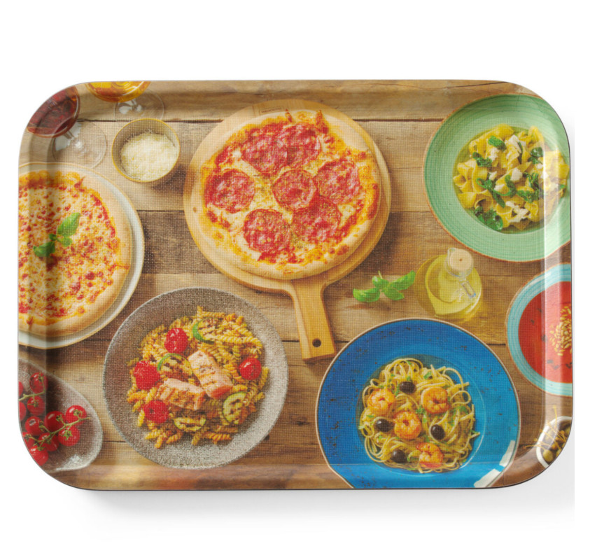 Taca antypoślizgowa do serwowania tasty pizza & pasta 330 x 430 mm - Hendi 508015