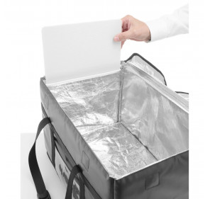 Torba termiczna dostawcza do transportu żywności na 6 lunchboxów 48 x 30 x 27 cm - Hendi 709764