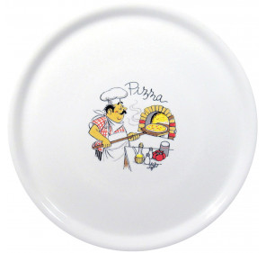 Talerz do pizzy z porcelany Traditional biały śr. 31 cm - zestaw 6 szt.