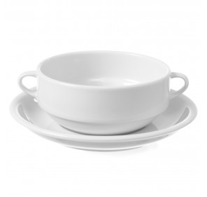 Bulionówka z porcelany biała OPTIMA 380ml zestaw 12szt. - Hendi 770924