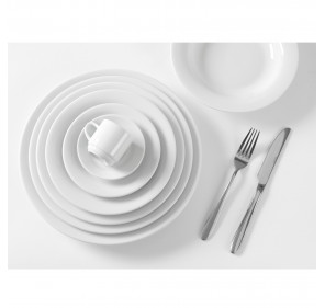 Talerz do makaronu spaghetti OPTIMA biała porcelana śr. 260mm zestaw 6szt. - Hendi 770948