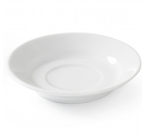 Spodek do filiżanki do kawy OPTIMA biała porcelana śr. 90mm zestaw 12szt. - Hendi 770917