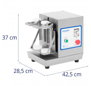 Koktajler shaker mikser barowy podwójny 2 x 0.75 l 240 obr./min - srebrny